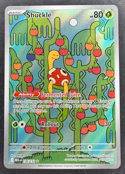 Pokemon Shuckle Illustration Rare Holo 136/132 NM ME01 Mega Evolution - Image 1