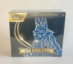 Pokemon TCG Mega Evolution Lucario ETB Elite Trainer Box FACTORY SEALED - Image 1
