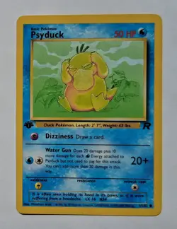 Pokemon - Psyduck - Team Rocket 65/82 1st Edition - Common - LP - Image 1
