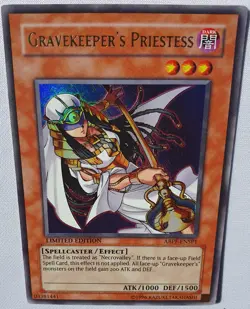 Yugioh 1x Gravekeeper's Priestess ABPF-ENSP1 Limited Edition Ultra Rare NM - Image 2