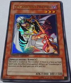 Yugioh 1x Gravekeeper's Priestess ABPF-ENSP1 Limited Edition Ultra Rare NM - Image 4