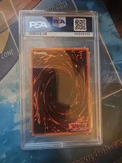 YUGIOH JINZO PSV-000 1ST EDITION SECRET PSA 6 - Image 2