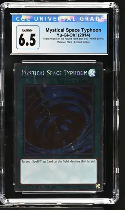 Yu-Gi-Oh! Mystical Space Typhoon 2014 NKRT-EN040 Platinum Rare Lmtd Ed CGC 6.5 - Image 2