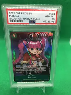 Perona (Illustration Box Vol.4) OP09-034 One Piece Promotion Cards Foil PSA 10 - Image 1