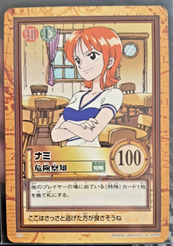 1999 BANDAI One Piece Hyper Battle NAMI C10 FIRST STAGE 1ST EVER SET RC - Image 1