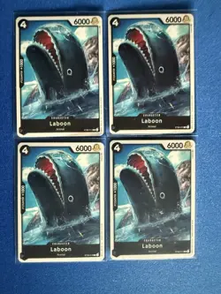Laboon One Piece Starter Deck 08: Monkey D. Luffy ST08-012 Common QTY 4 - PWE - Image 1