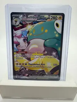 Pokemon TCG Iono's Bellibolt EX Journey Together Ultra Rare Holo Card 183/159 - Image 1