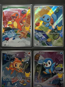 Pokemon TCG 30th anniversary first partner starters illustration set Full 9 Card - Image 4
