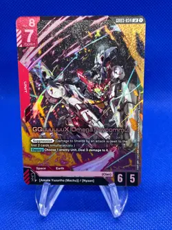 Gundam Card Game Steel Requiem GQuuuuuuX (Omega Psycommu) GD03-034 Legend Rare L - Image 1