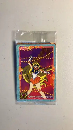 One Sealed Vintage Pack x7 Cards 1993 - 1995 Sailor Moon Carddass Bandai - 116 - Image 1