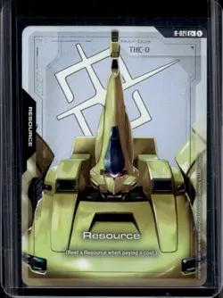 2025 Gundam Steel Requiem Card Game The-0 Resource Foil #R-021 - Image 1