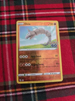 Pokemon TCG Onix 036/078 - Pokemon GO - Common Reverse Holo NM + Card Saver - Image 1