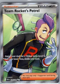 Team Rocket's Petrel 226/182 SV10: Destined Rivals - Pokemon Card - NM - Image 1