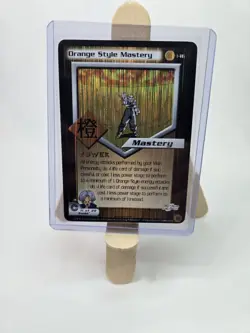 Dragon Ball Z Orange Style Mastery Trunks Holo Card 11/28 Score 2011 - Image 1