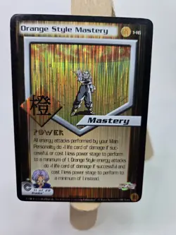 Dragon Ball Z Orange Style Mastery Trunks Holo Card 11/28 Score 2011 - Image 4