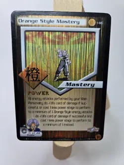 Dragon Ball Z Orange Style Mastery Trunks Holo Card 11/28 Score 2011 - Image 5