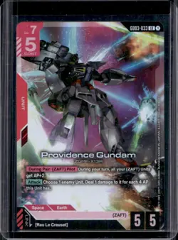 2025 Gundam Steel Requiem Card Game Providence Gundam Foil #GD03-033 - Image 1