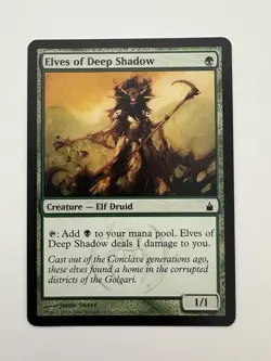 Elves of Deep Shadow MTG Magic the Gathering Card NM Near Mint RAV - Image 1