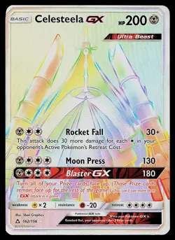 Pokemon Card - Celesteela GX Ultra Prism 162/156 Rare Rainbow 2018 - Image 1