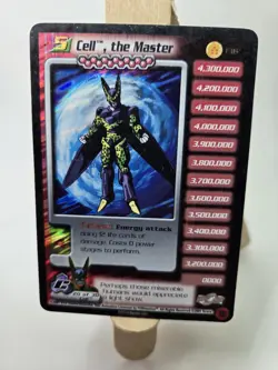 Dragon Ball Z Score Cell, the Master #136 Limited Edition Holo Vintage 2001 Card - Image 3