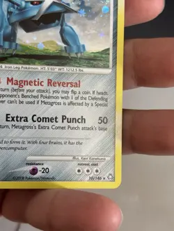 NM Metagross 10/146 Diamond & Pearl Legends Awakened Holo Pokemon Card - Image 4