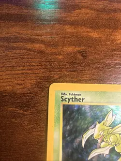 Pokemon Scyther TCG Jungle Holo Card 10/64 Unlimited Rare, MP/HP Condition - Image 2