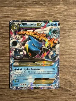 Pokemon Mega M Blastoise EX Card 30/146 Holo XY 2014 TCG MP - Image 1