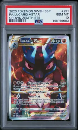 Pokemon TCG VSTAR SWSH291 SWSH: Sword & Shield Black Star Promo Holo Card PSA 10 - Image 1