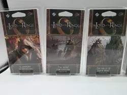 The Lord of the Rings The Card Game Adventure Pack Lot of 6 Decks 2 Opened 4 New - Image 2