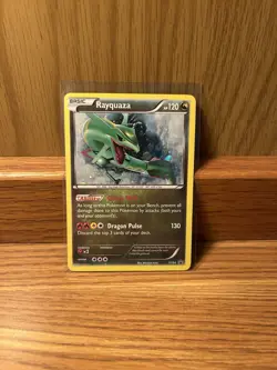 Pokemon TCG Rayquaza XY Black Star Promos Holo Card XY64 LP - Image 2