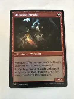 Village Messenger Moonrise Intruder C MTG Innistrad Remastered M/NM Foil - Image 2