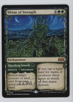 Virtue of Strength (Showcase) Magic: Wilds Eldraine WOE #0284 - Image 1