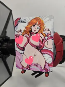 MTG, Sol Ring, Tentacle, Waifu, Custom Alter Hand Painted by BAZAYO, 18+ - Image 2