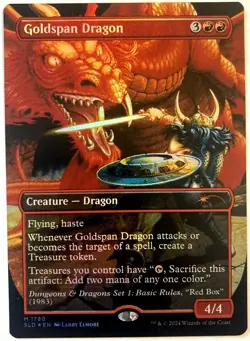 MTG Goldspan Dragon RAINBOW FOIL MTG Secret Lair 1780 NM - Image 1