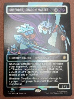 Shredder, Shadow Master Borderless Pixel Art Surge FOIL 0088 MTG TMC Nm/M - Image 1