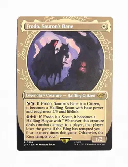 Frodo, Sauron's Bane ~ MTG Lord of the Rings ~ Showcase #0304 - Image 1