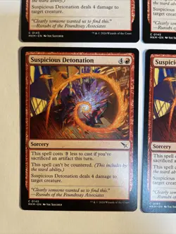 4x Mtg Murders At Karlov Manor Suspicious Detonation NM/M Magic The Gathering - Image 2
