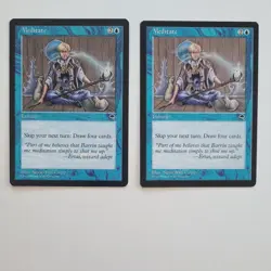 MTG Tempest - 2x Meditate - NM - Image 1