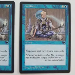 MTG Tempest - 2x Meditate - NM - Image 3