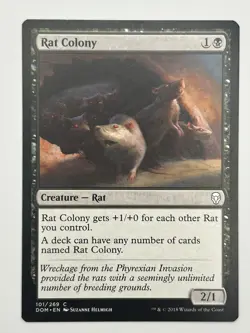 RAT COLONY Dominaria MTG Common Magic The Gathering 101/269 - Image 1