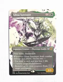 Glissa Sunslayer ~ MTG All Will be One ~ Borderless #318 - Image 1