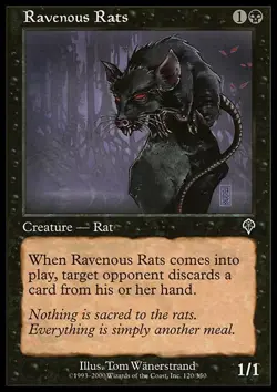 Ravenous Rats x4 - Invasion - Light Play, English - Invasion - Image 1