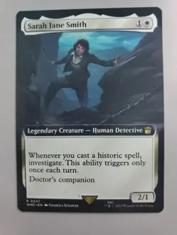 MTG Sarah Jane Smith Universes Beyond: Doctor Who Extended Art Rare - Image 1