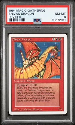 Shivan Dragon Revised PSA 8 - 98572011 - Image 1