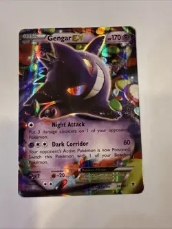 Pokemon TCG Gengar EX 34/119 Phantom Forces Ultra Rare Card - Image 1