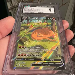 2022 POKEMON SWSH BLACK STAR PROMO #260 FULL ART/CHARIZARD V CGC 9 - Image 3
