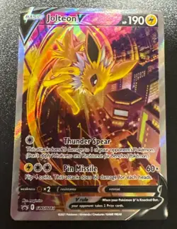 Jolteon v SWSH183 Pokemon TCG Sword & Shield Holo Black Star Promo Card NM - Image 1