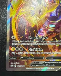 Jolteon v SWSH183 Pokemon TCG Sword & Shield Holo Black Star Promo Card NM - Image 2