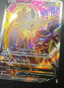 Jolteon v SWSH183 Pokemon TCG Sword & Shield Holo Black Star Promo Card NM - Image 3