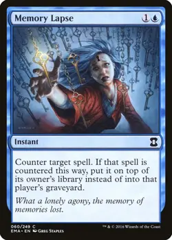 MTG Memory Lapse [Eternal Masters] Lightly Played Foil Magic - Image 1